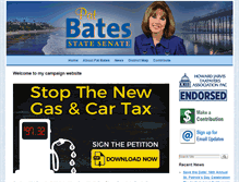 Tablet Screenshot of batesforsenate.com